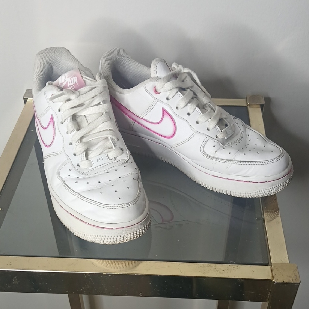 Nike Air Force One Pink And White Sneakers Size 7.5